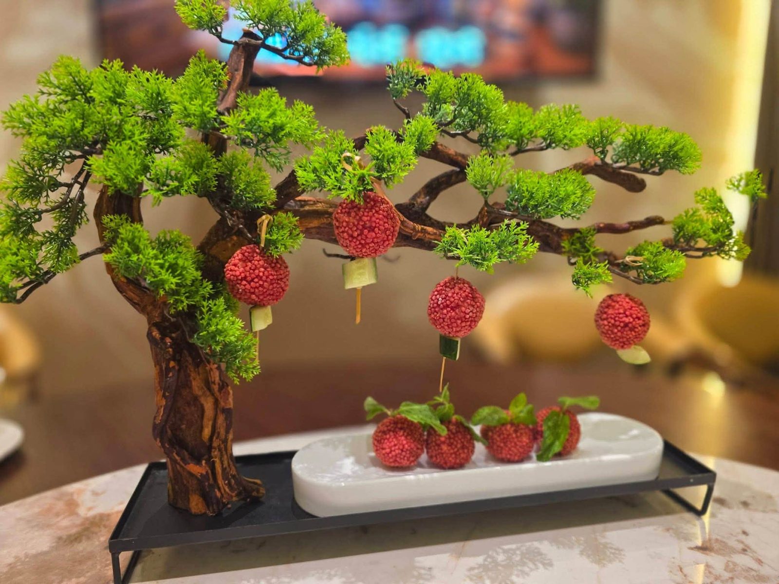 芝士荔枝虾球