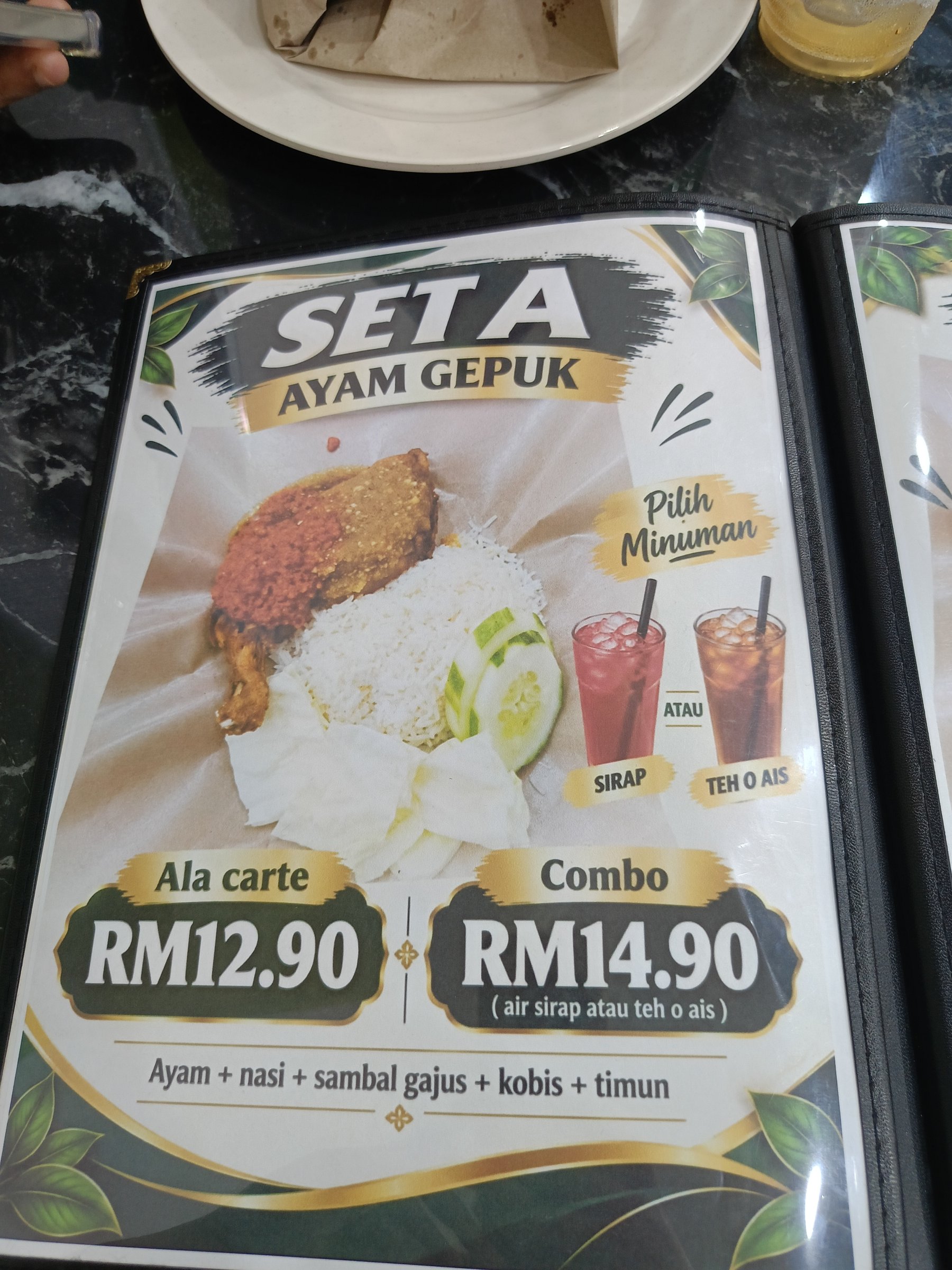 Menu Ayam Gepuk Kiara Bay 1