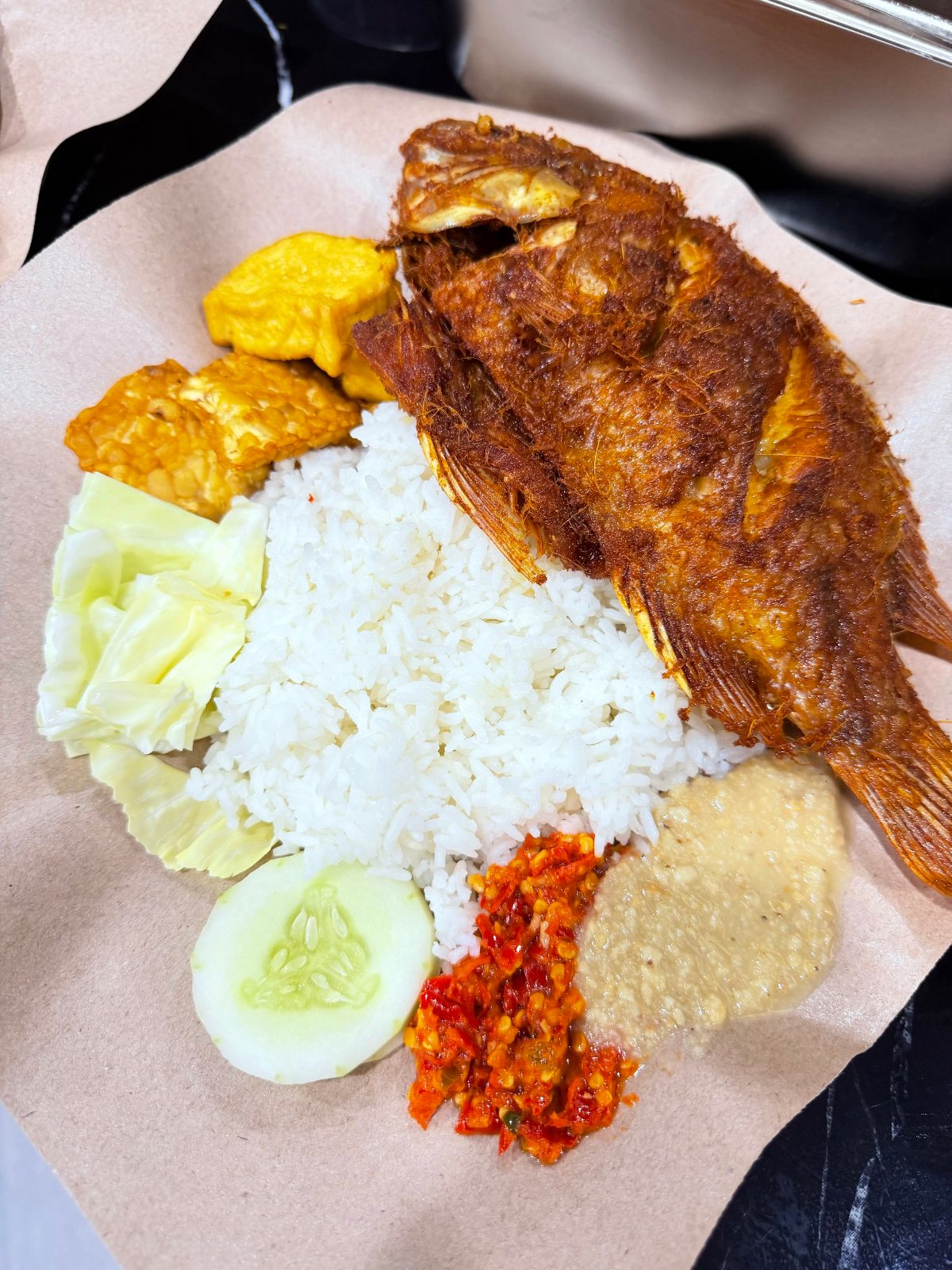 Nasi Ikan Gepuk