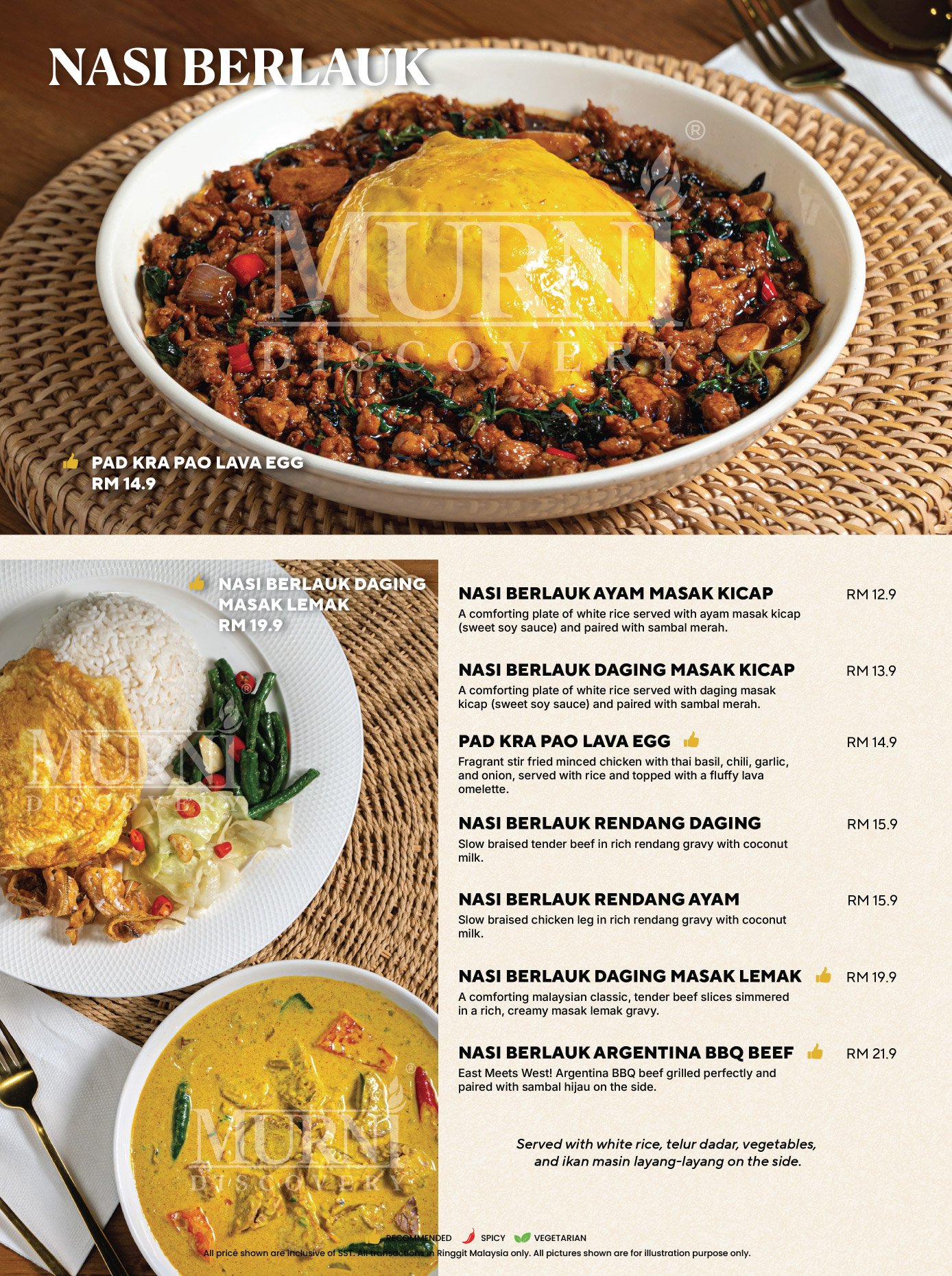 Menu Murni Discovery Kiara Bay 2
